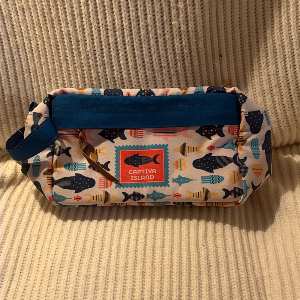 Captiva Island Fish Print Pouch